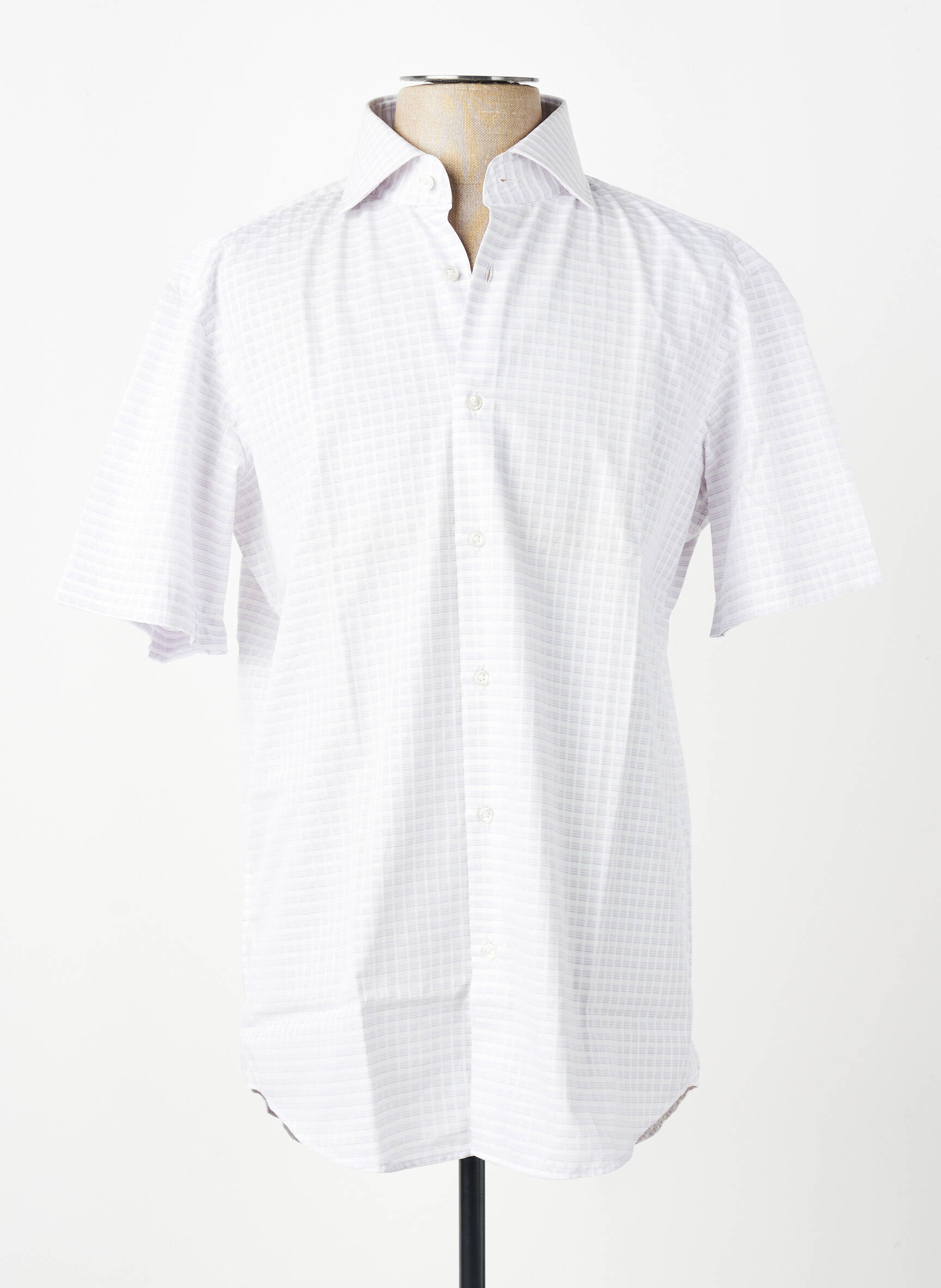 Chemise manches courtes imprimé fantaisie blanc HUGO BOSS homme