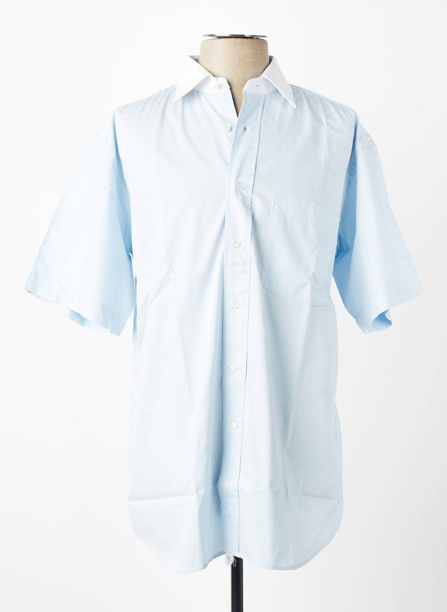 Chemise manches courtes poches bleu PIERRE CARDIN homme