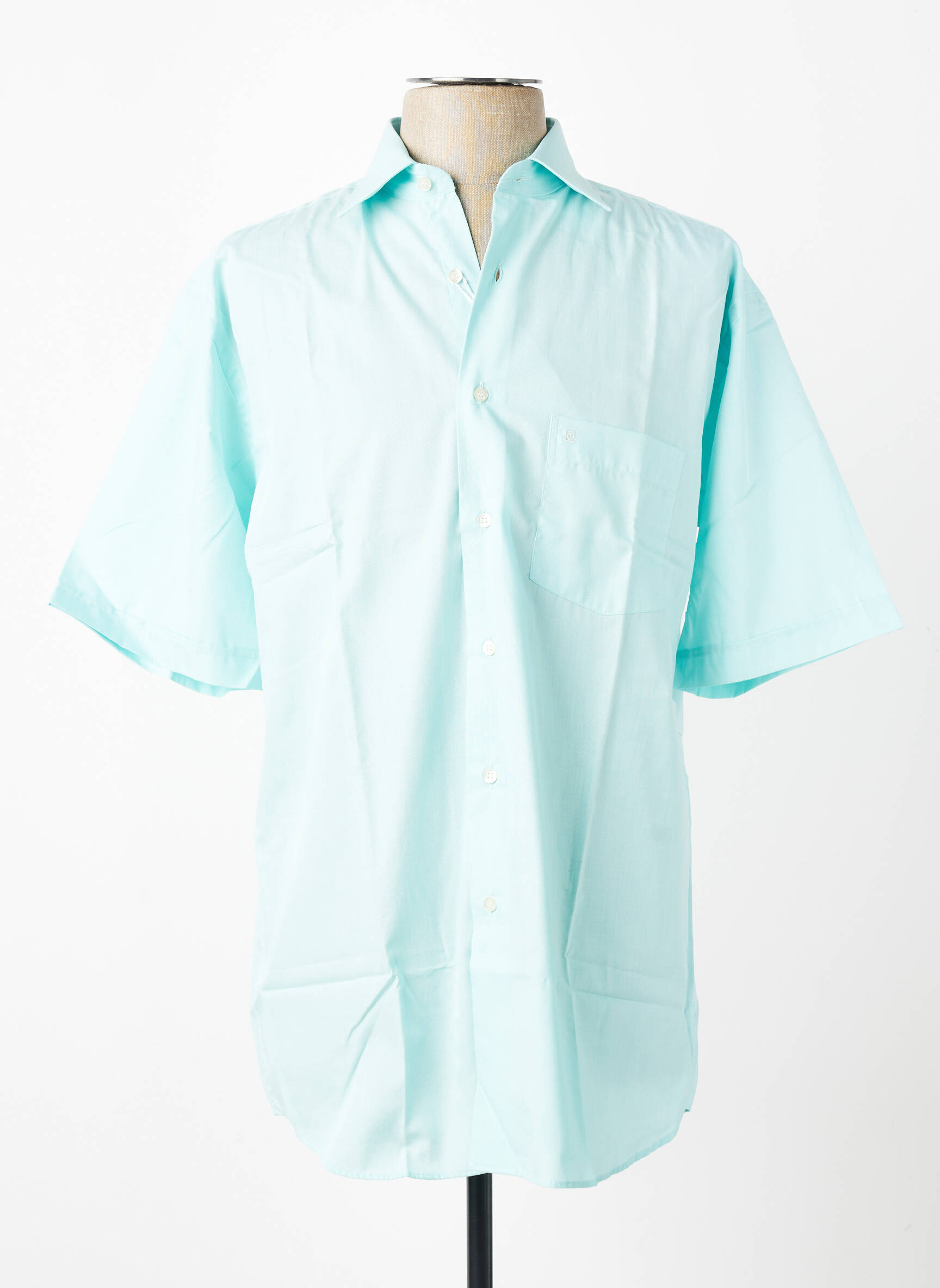 Chemise manches courtes poches bleu PIERRE CARDIN homme