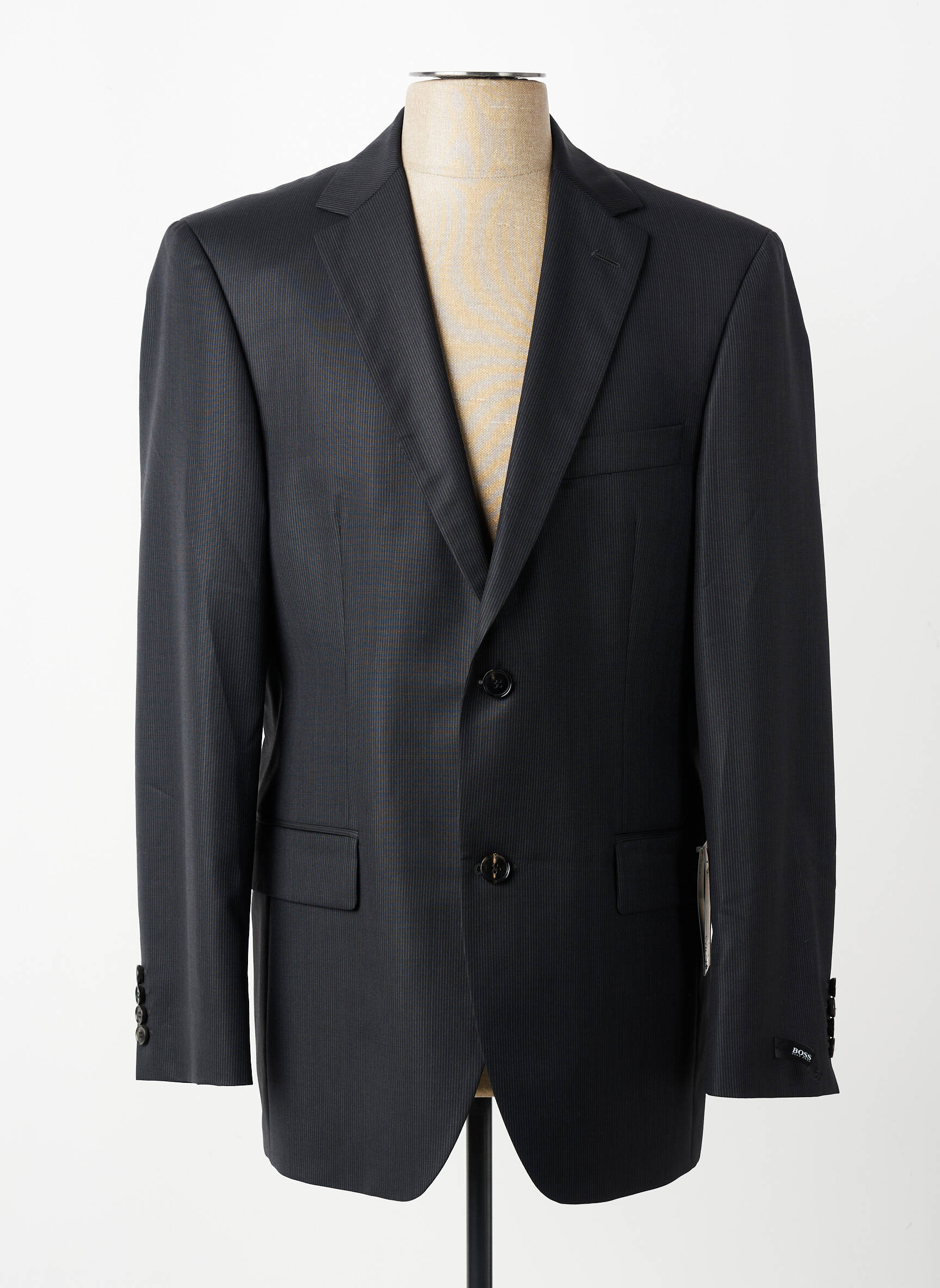 Blazer finition intérieure doublure imprimée noir HUGO BOSS homme