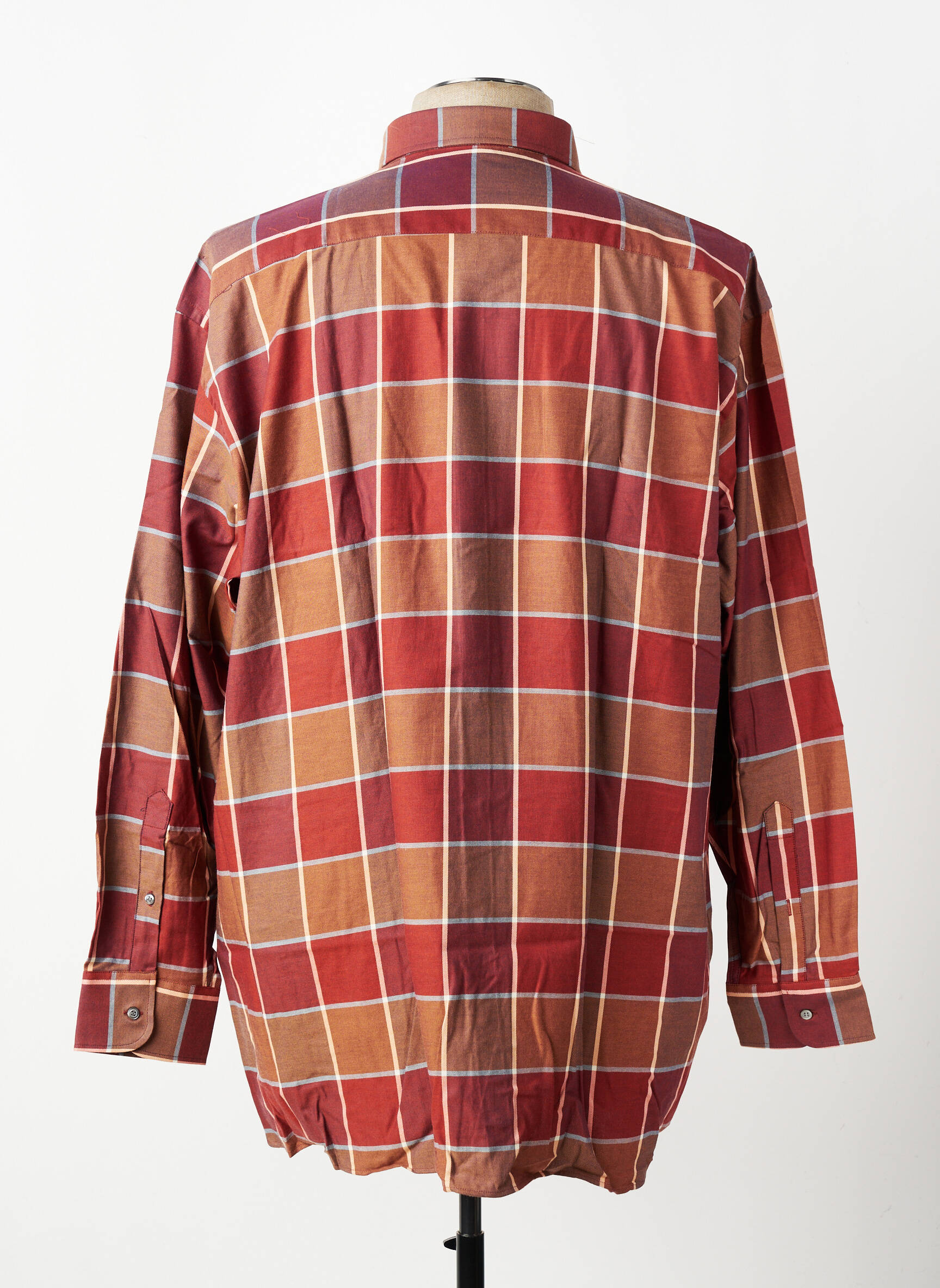 Chemise manches longues poches orange PIERRE CARDIN homme