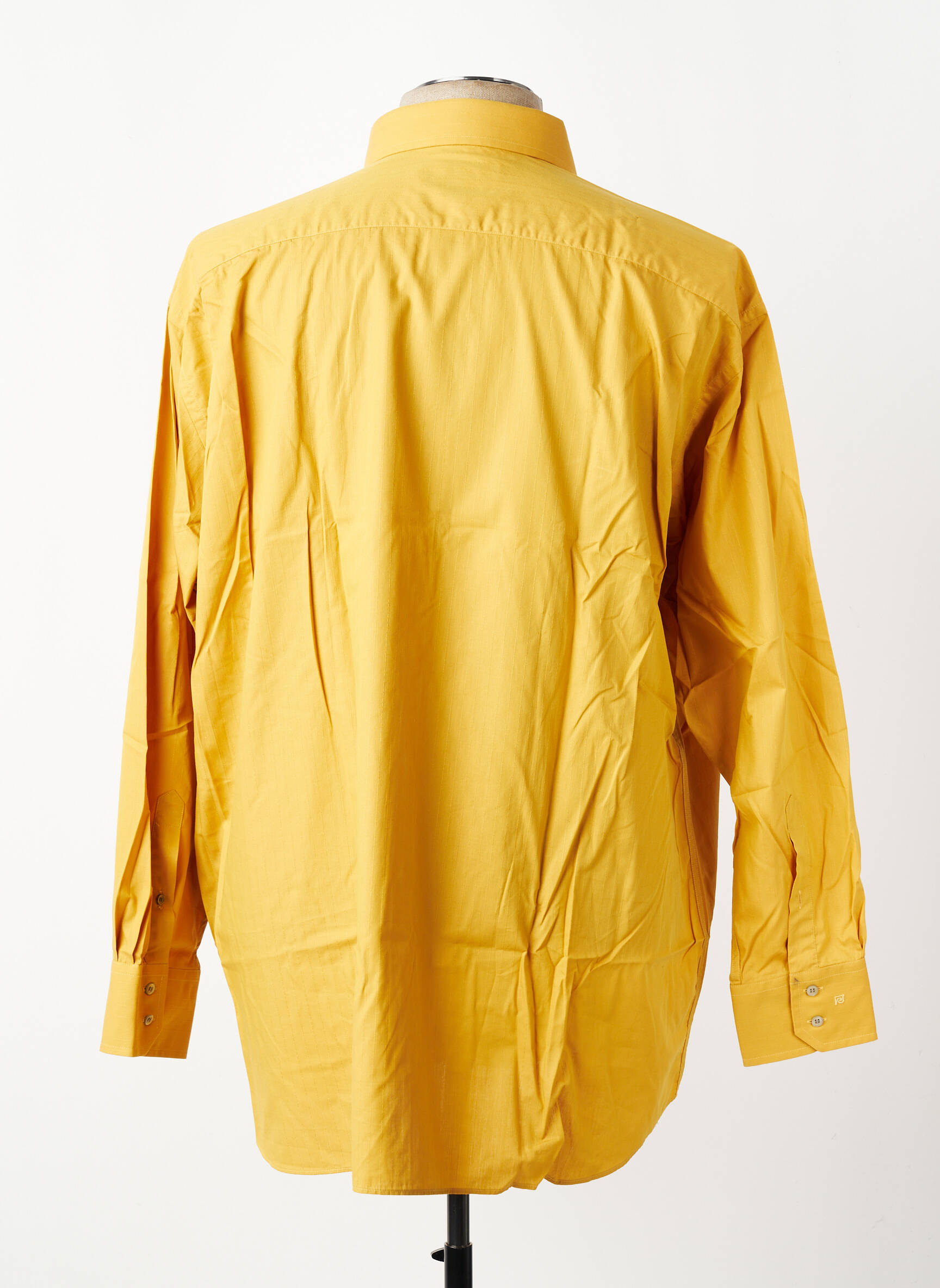 Chemise manches longues poches jaune PIERRE CARDIN homme