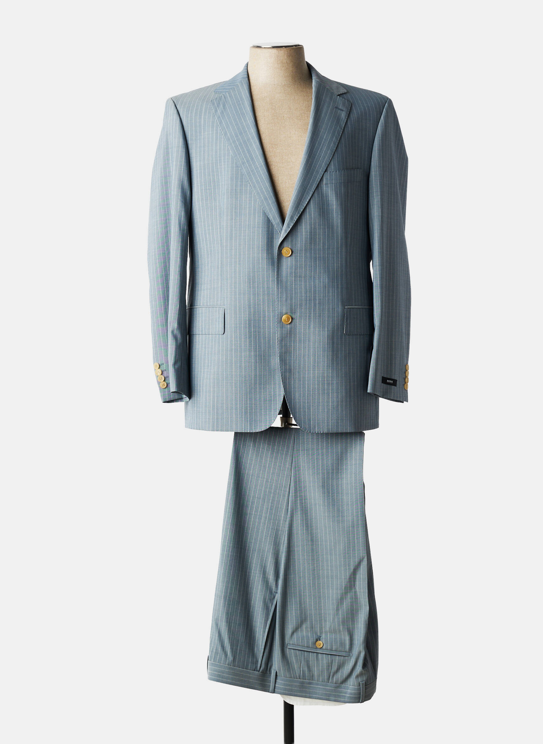 Costume de ville coupe cintrée gris HUGO BOSS homme