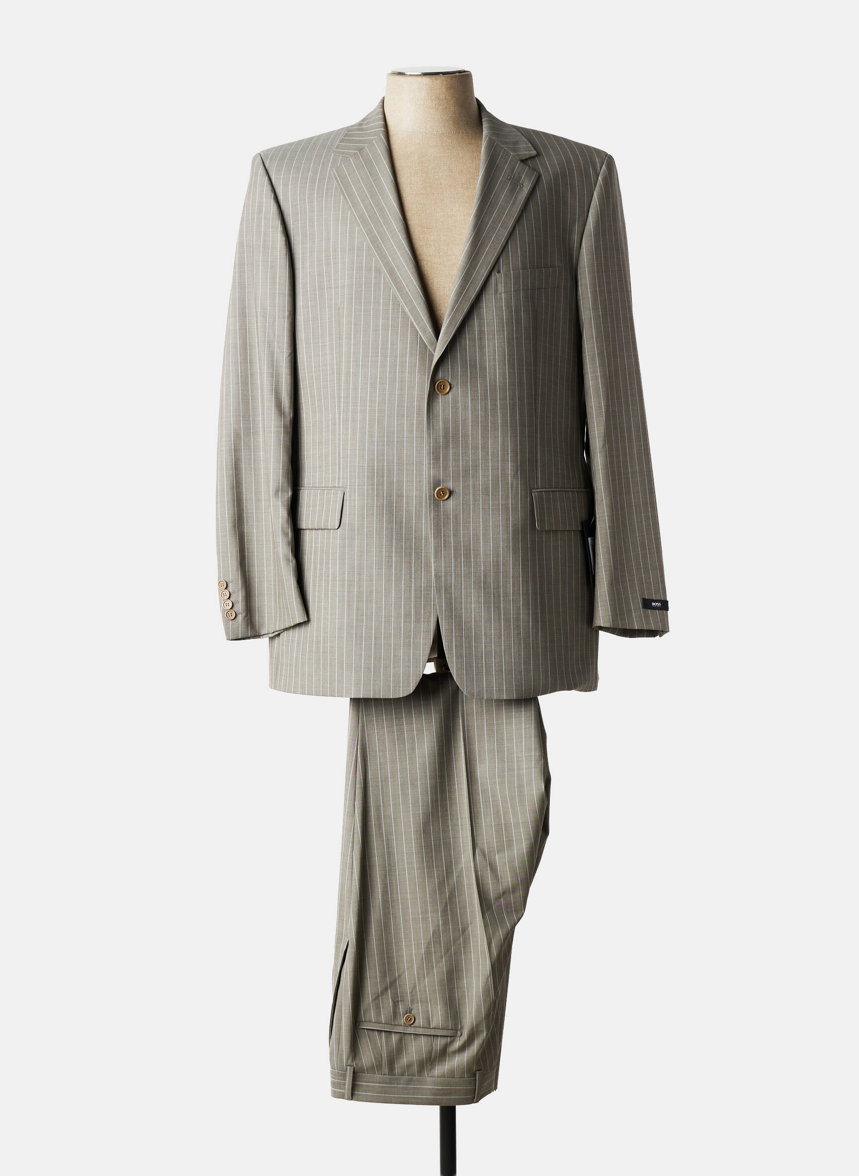 Costume de ville coupe cintrée beige HUGO BOSS homme