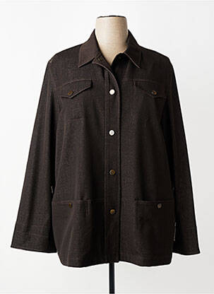 Veste casual coupe droite marron GERARD PASQUIER femme