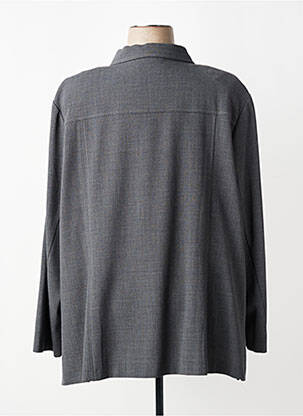 Veste casual coupe droite gris FRANK WALDER femme