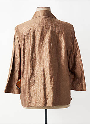 Veste chic fausses poches marron MAURICE NONET femme