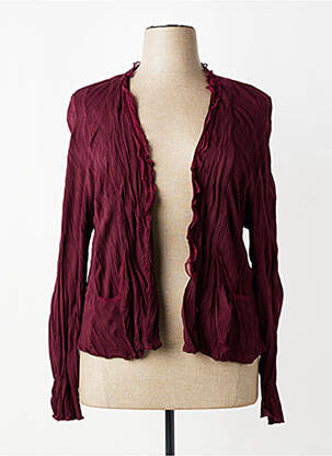 Gilet manches longues stretch rouge OLIVER JUNG femme