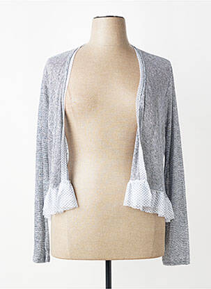 Gilet manches longues stretch bleu 3322 femme