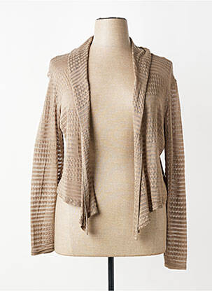 Gilet manches longues stretch marron MADO ET LES AUTRES femme