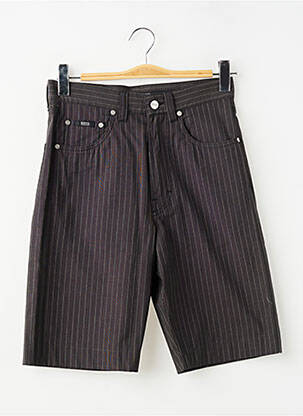 Bermuda tissage popeline taille haute gris HUGO BOSS homme