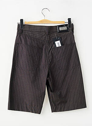 Bermuda tissage popeline taille haute gris HUGO BOSS homme