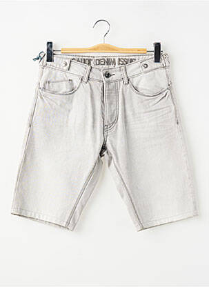 Bermuda tissage denim taille normale gris GAUDI homme