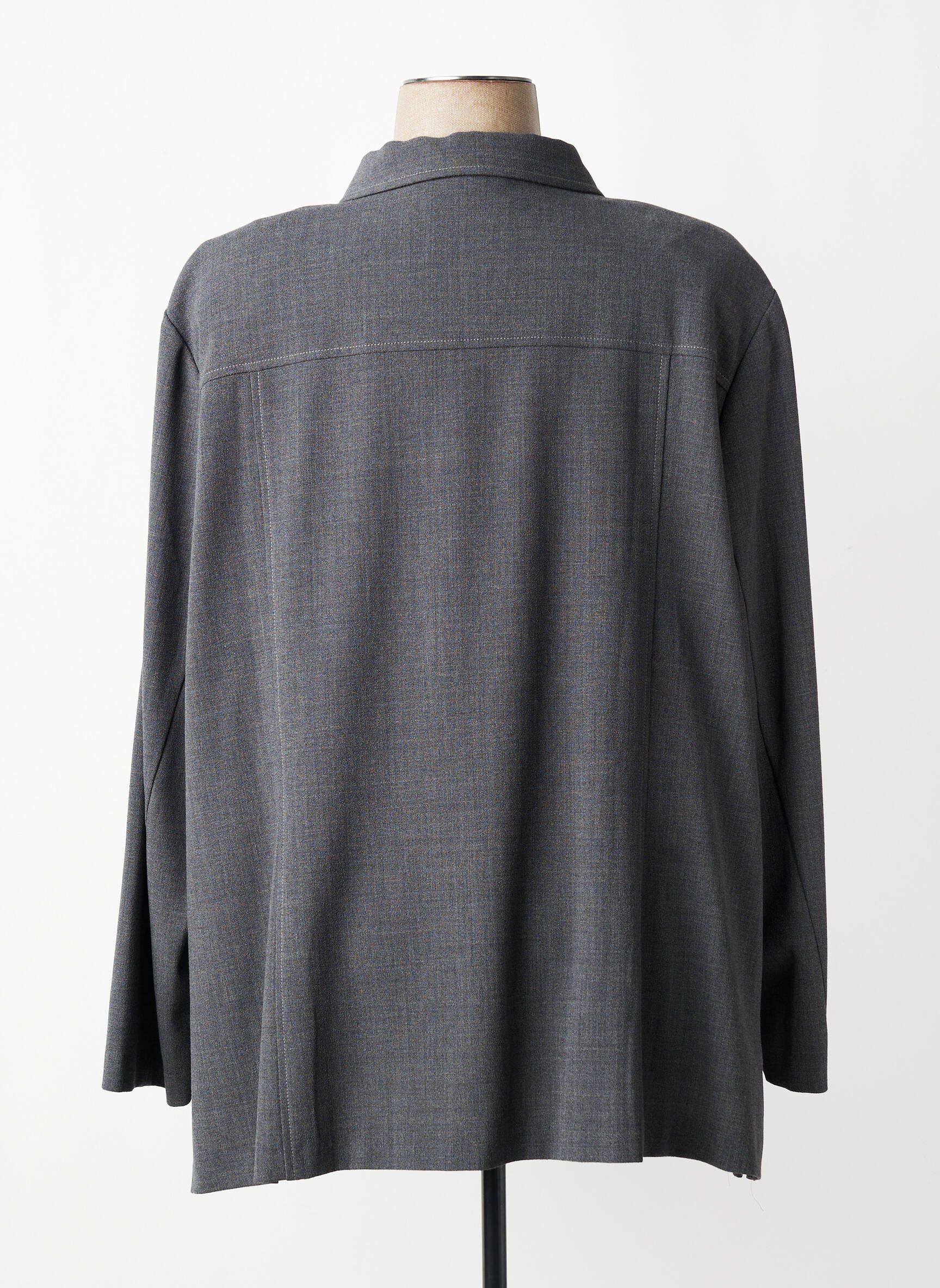 Veste casual coupe droite gris FRANK WALDER femme