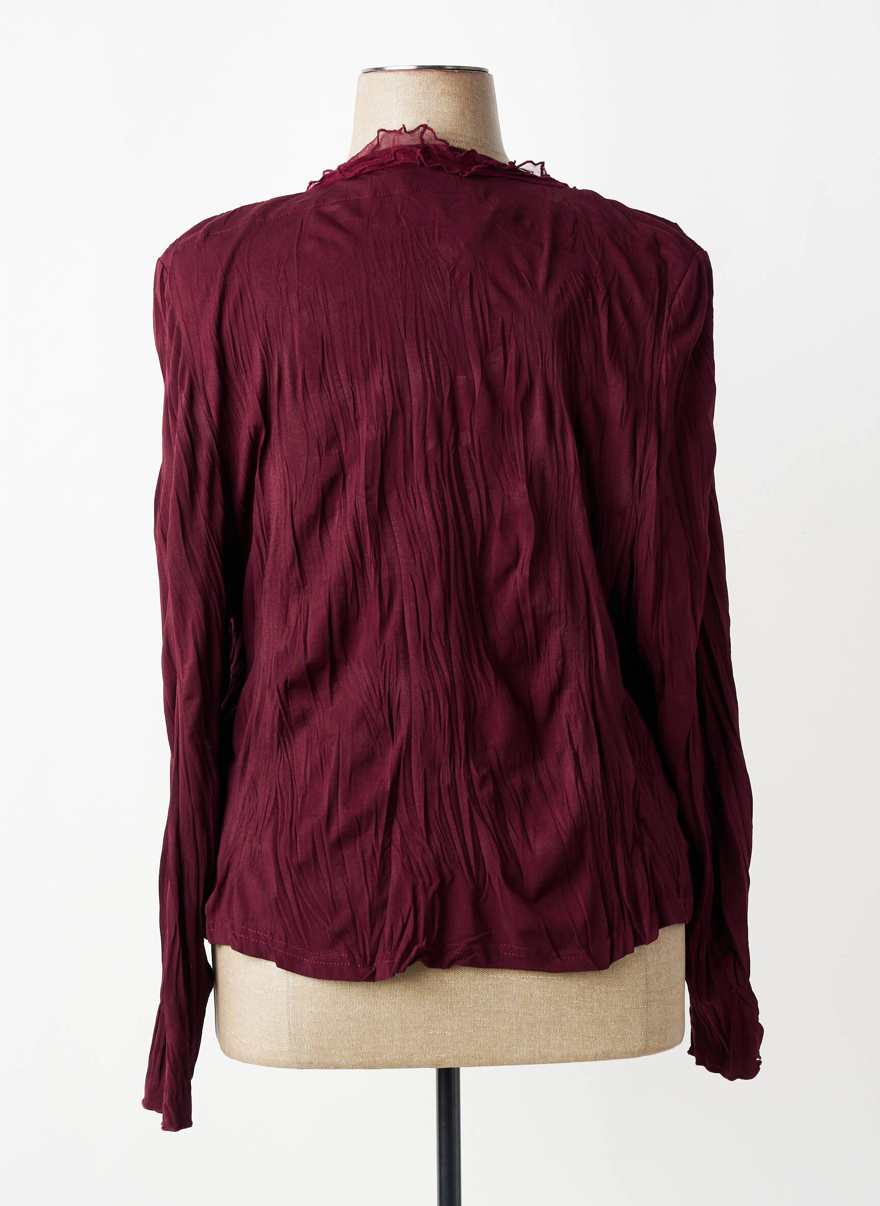 Gilet manches longues stretch rouge OLIVER JUNG femme