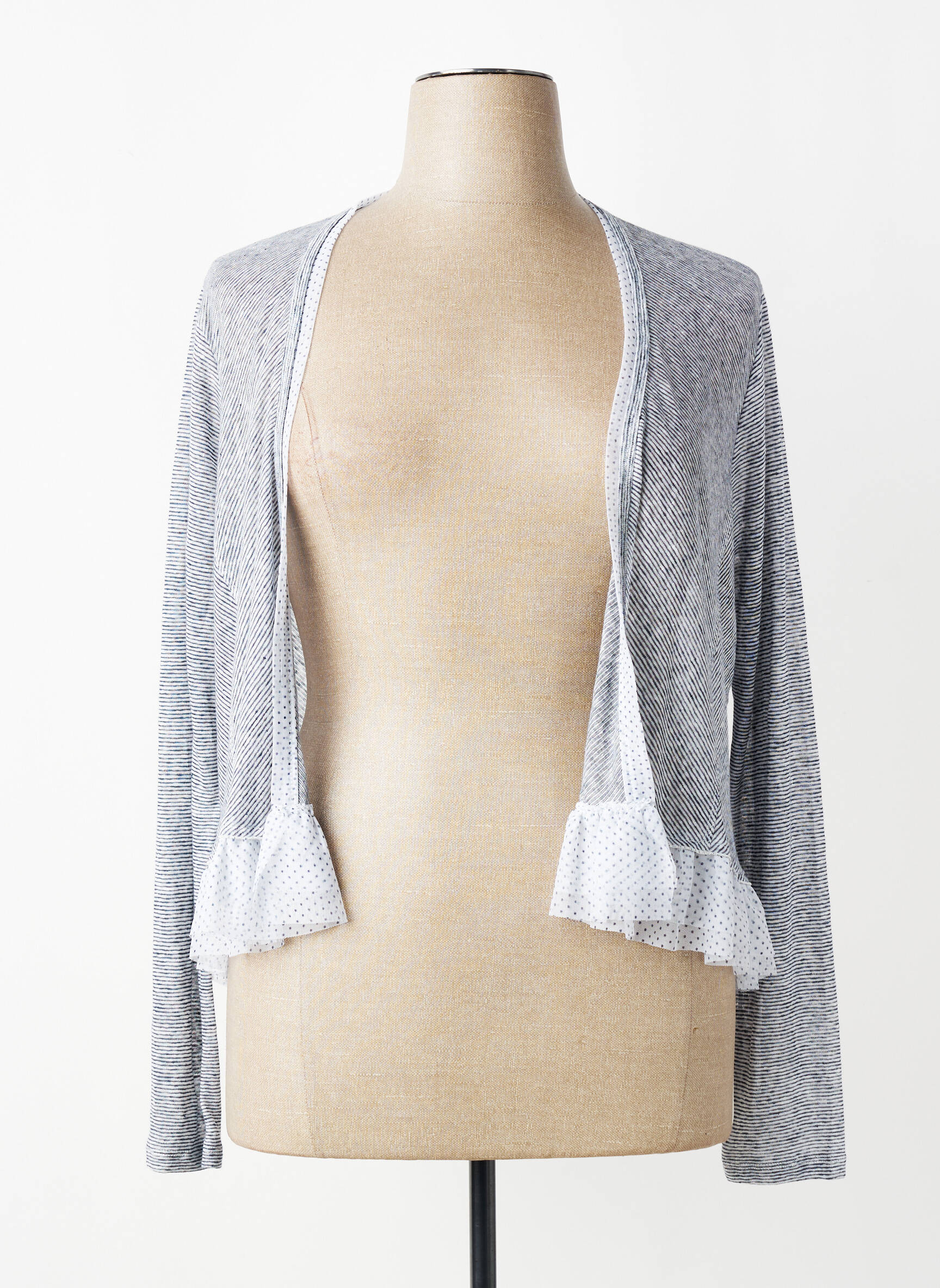 Gilet manches longues stretch bleu 3322 femme