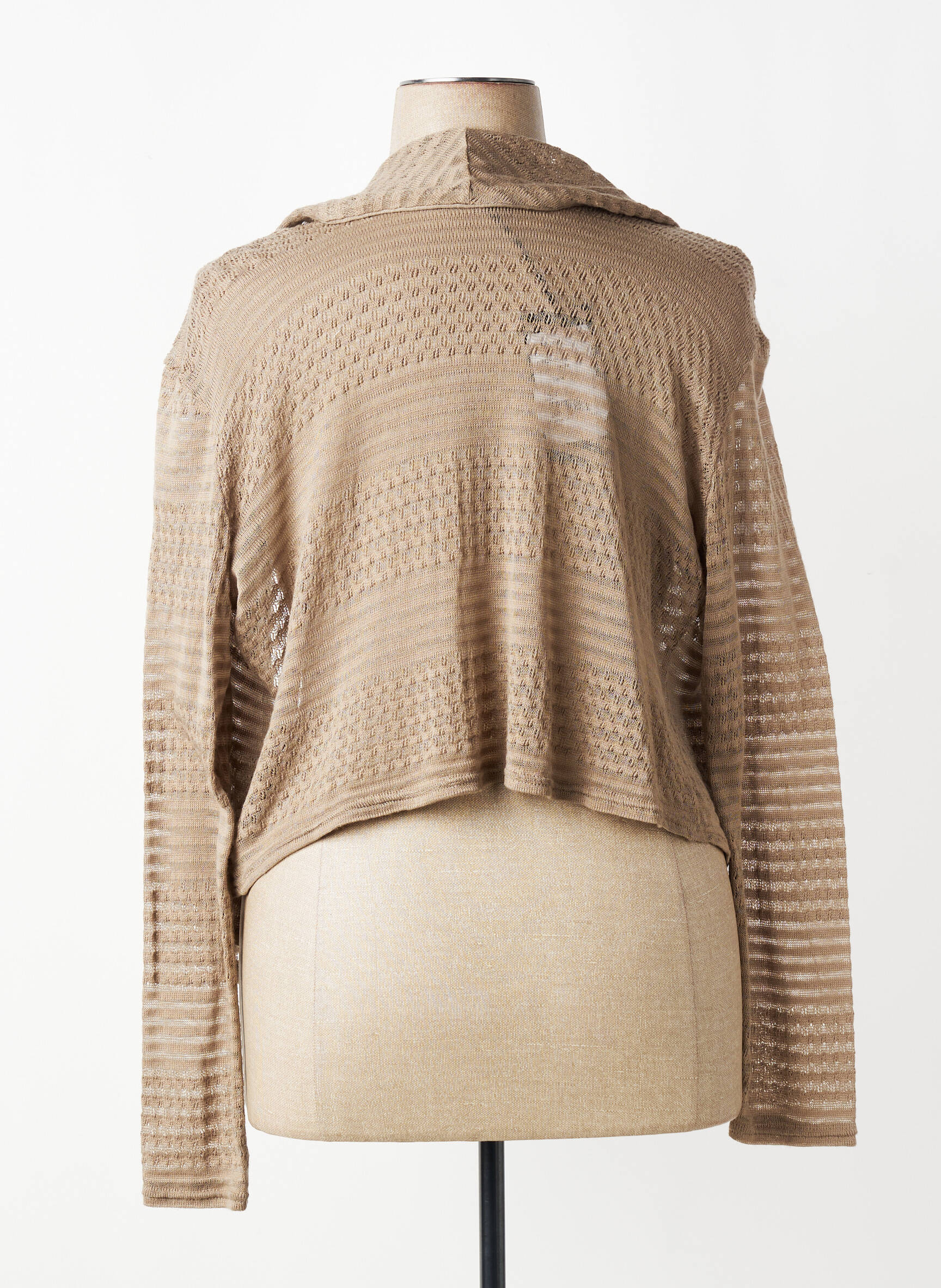 Gilet manches longues stretch marron MADO ET LES AUTRES femme