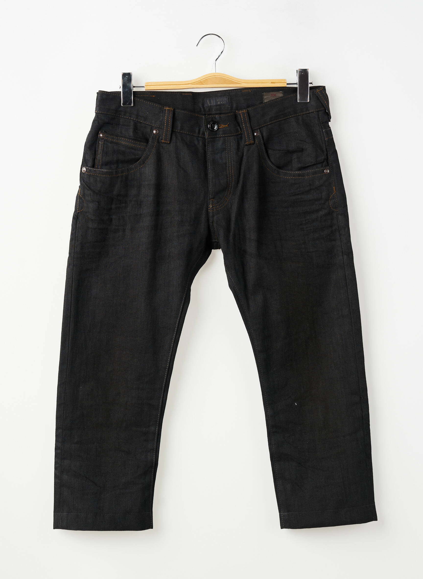 Pantacourt slim taille normale noir ARMANI homme