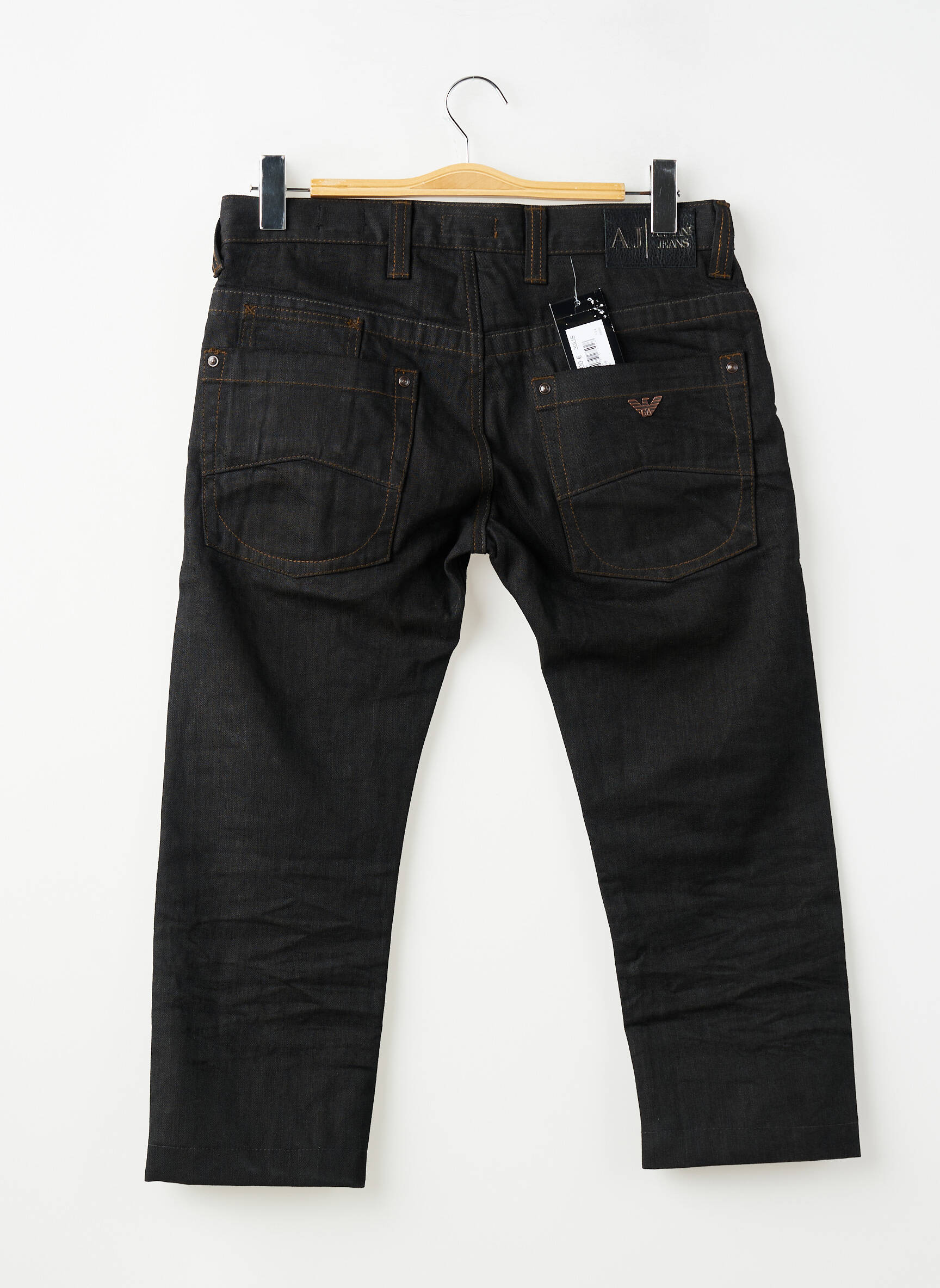 Pantacourt slim taille normale noir ARMANI homme