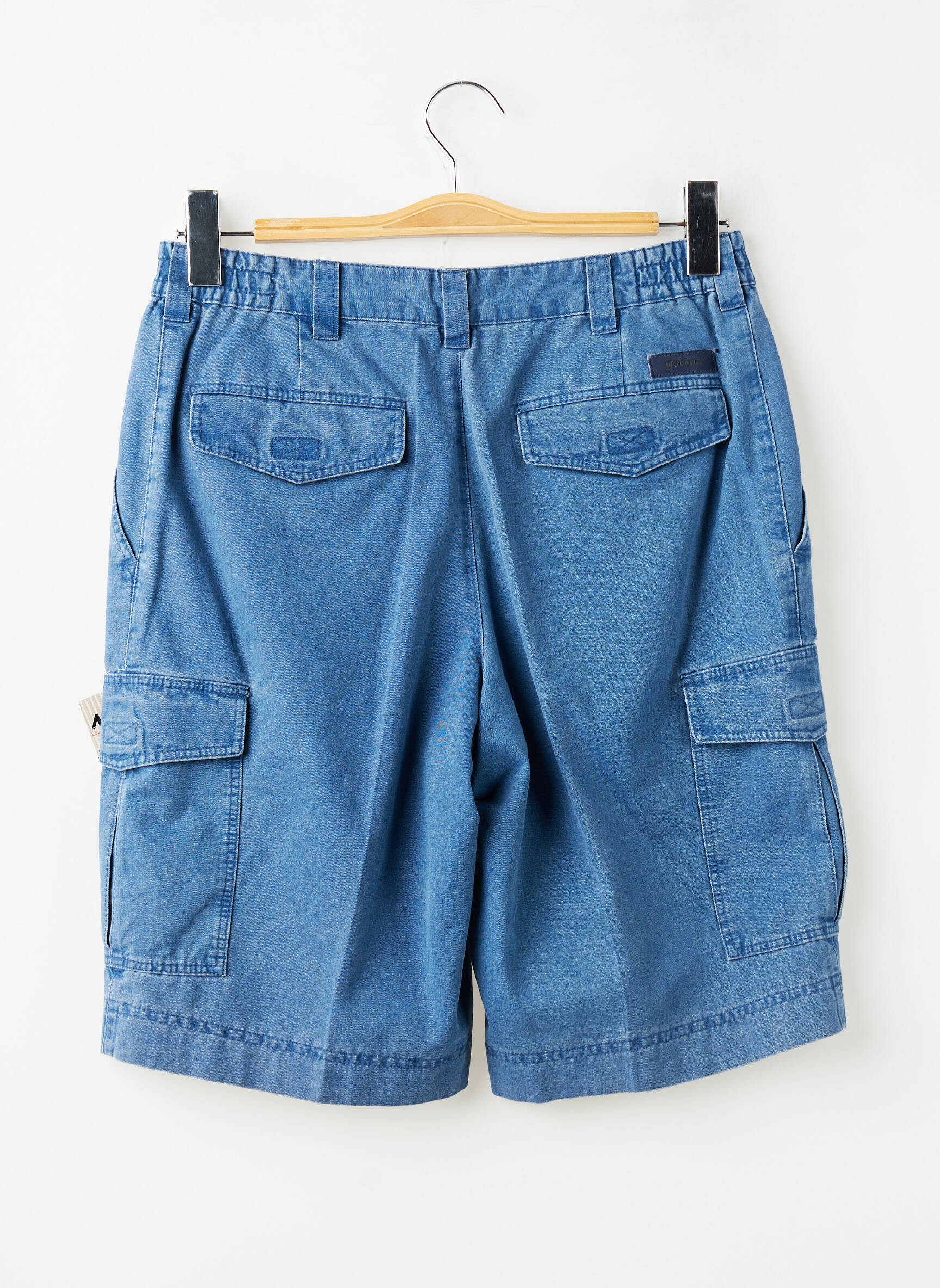 Bermuda taille élastique taille normale bleu MEYER homme