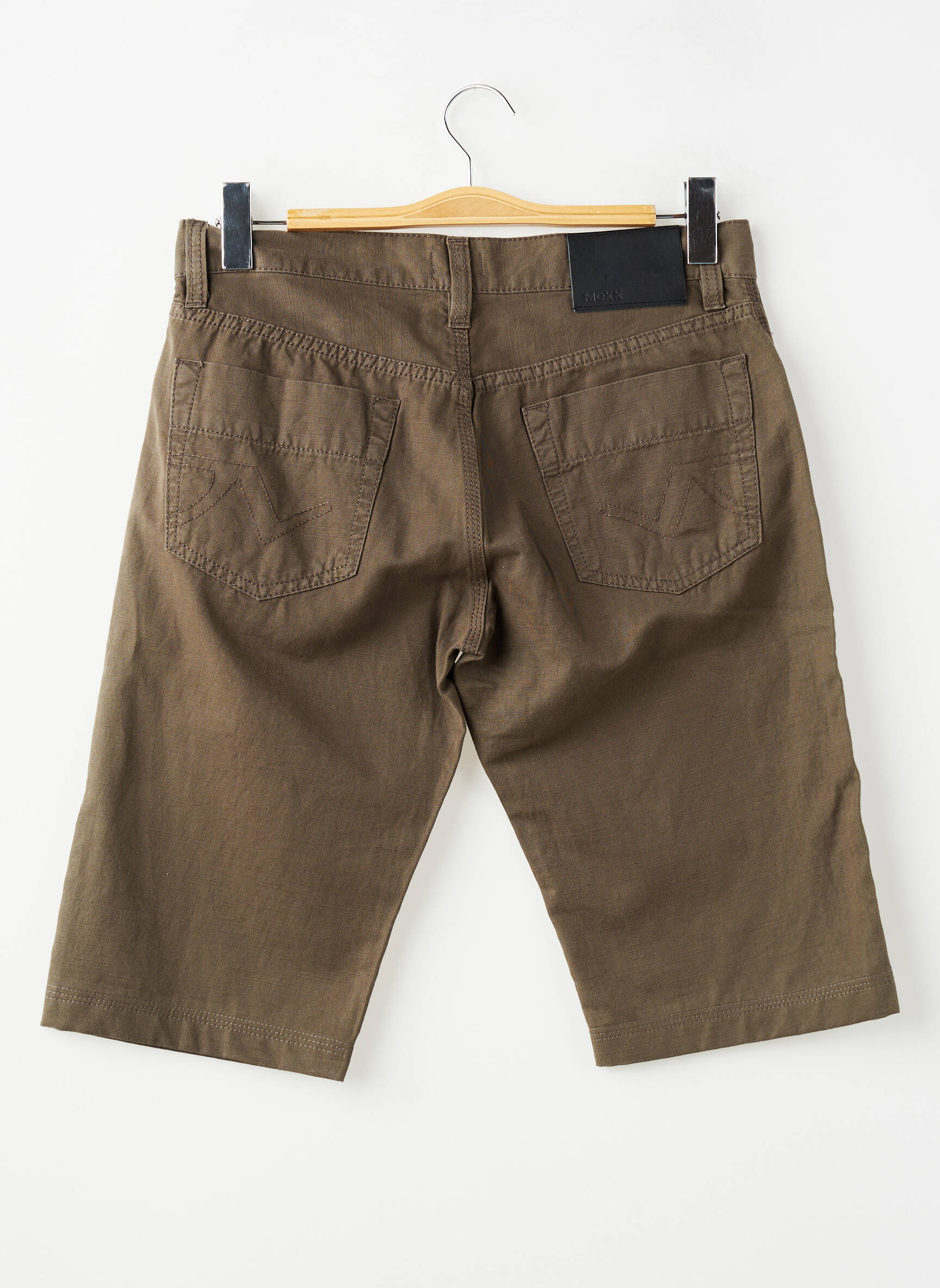 Bermuda tissage denim taille normale marron MEXX homme