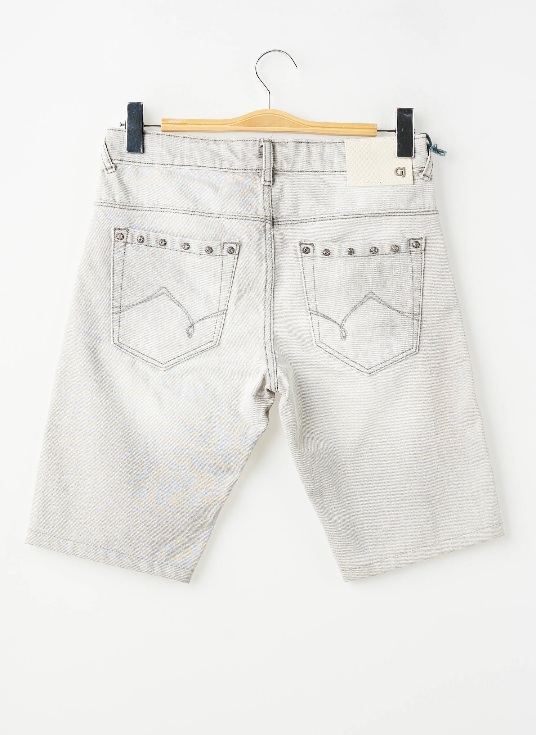Bermuda tissage denim taille normale gris GAUDI homme
