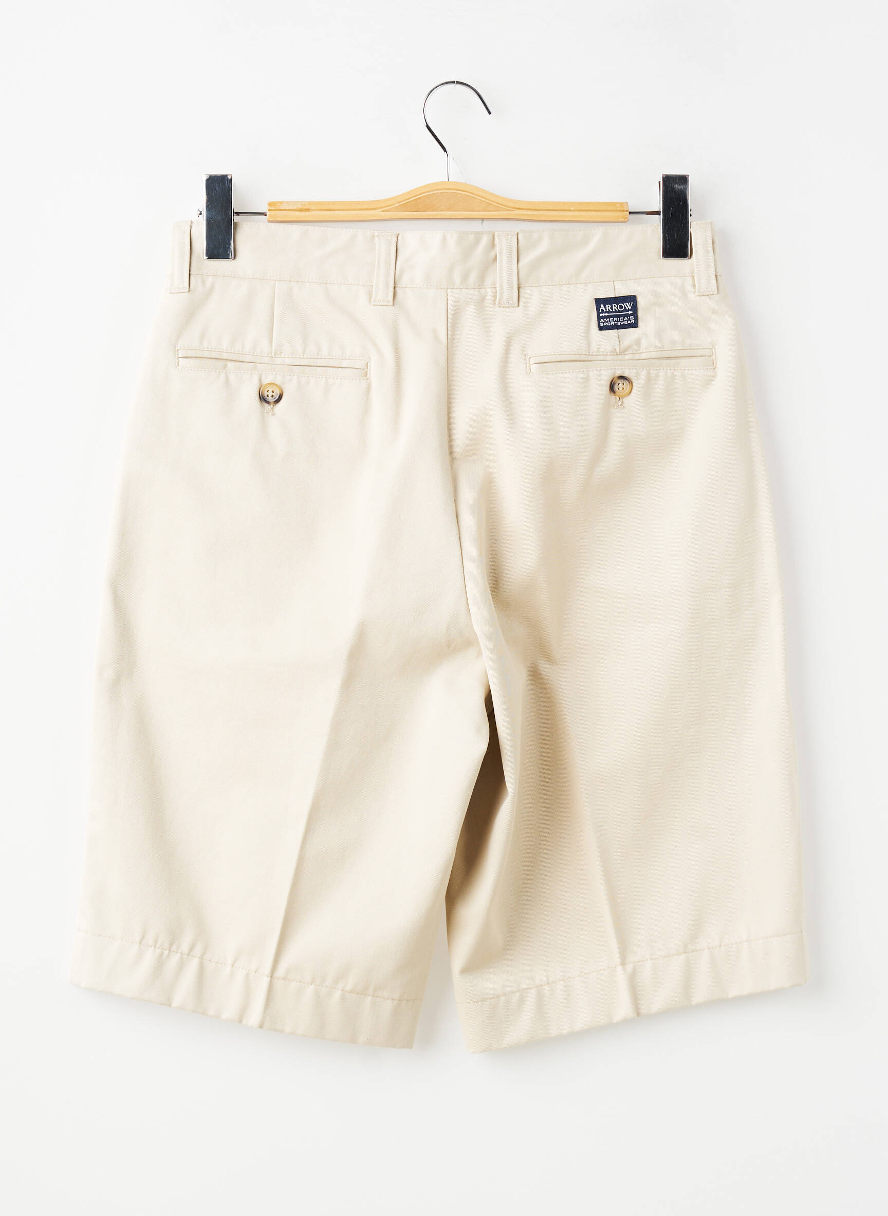 Bermuda stretch taille normale beige ARROW homme