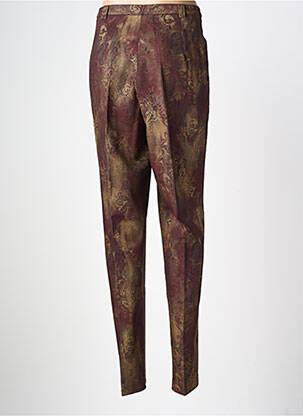 Pantalon slim taille haute taille haute rouge FRANCOISE DE FRANCE femme