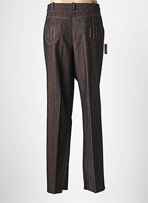 Pantalon droit stretch taille normale marron CHRISTINE LAURE femme