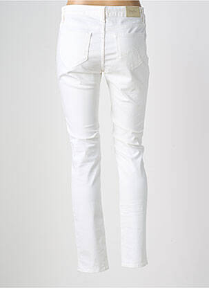 Pantalon slim tissage popeline taille normale beige VOTRE NOM femme