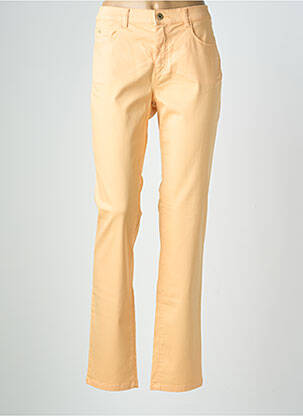 Jeans coupe slim stretch taille normale orange BRUNO SAINT HILAIRE femme