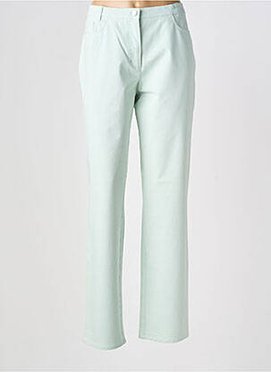 Jeans coupe droite taille normale taille normale vert HAUBER femme