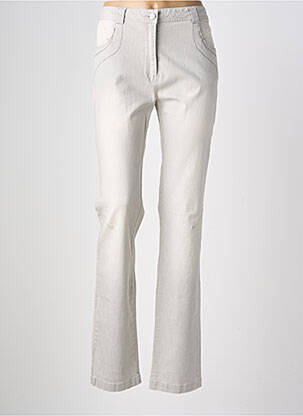 Jeans coupe slim taille haute taille haute gris EVA KAYAN femme