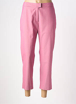 Pantalon 7/8 taille à pinces taille normale rouge CAROLE RICHARD femme