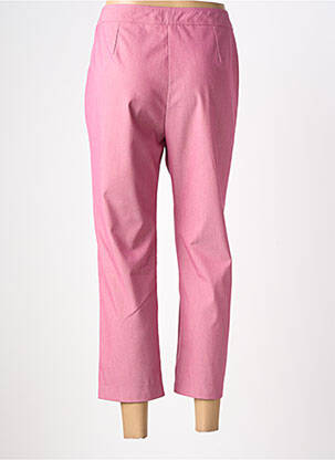 Pantalon 7/8 taille à pinces taille normale rouge CAROLE RICHARD femme