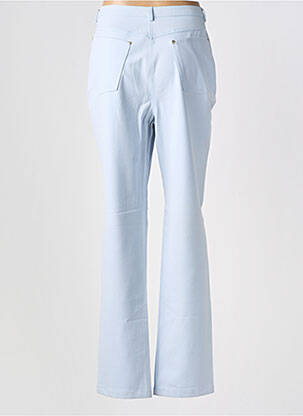 Pantalon droit fermeture zippée sous rabat boutonné taille normale bleu ROHMER SPORTSWEAR femme