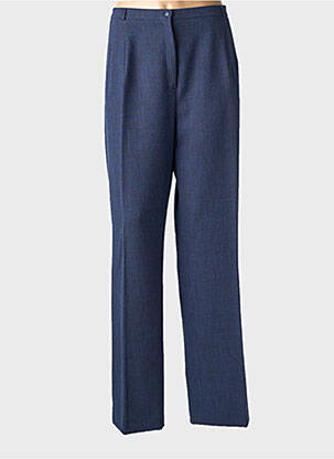 Pantalon droit tissage crêpe taille normale bleu WEILL femme