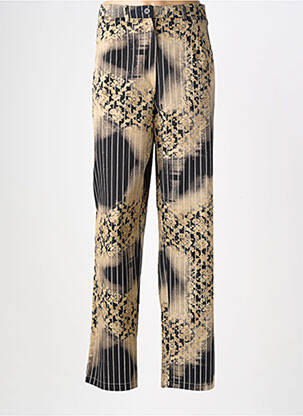 Pantalon droit taille à pinces taille normale noir CHRISTINE LAURE femme