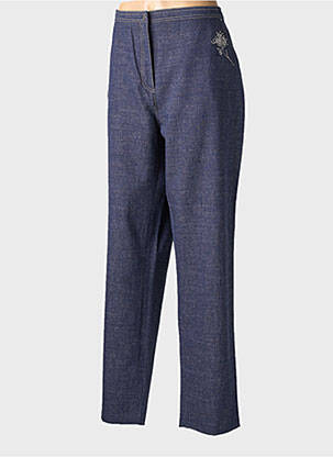 Pantalon droit stretch bleu WEILL femme