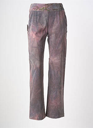 Pantalon slim taille haute taille haute violet COCOMORE femme