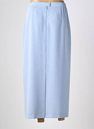 Jupe longue fermeture zippée au dos bleu FRANK WALDER femme