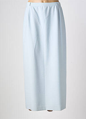 Jupe longue fermeture zippée au dos bleu HENSEL femme