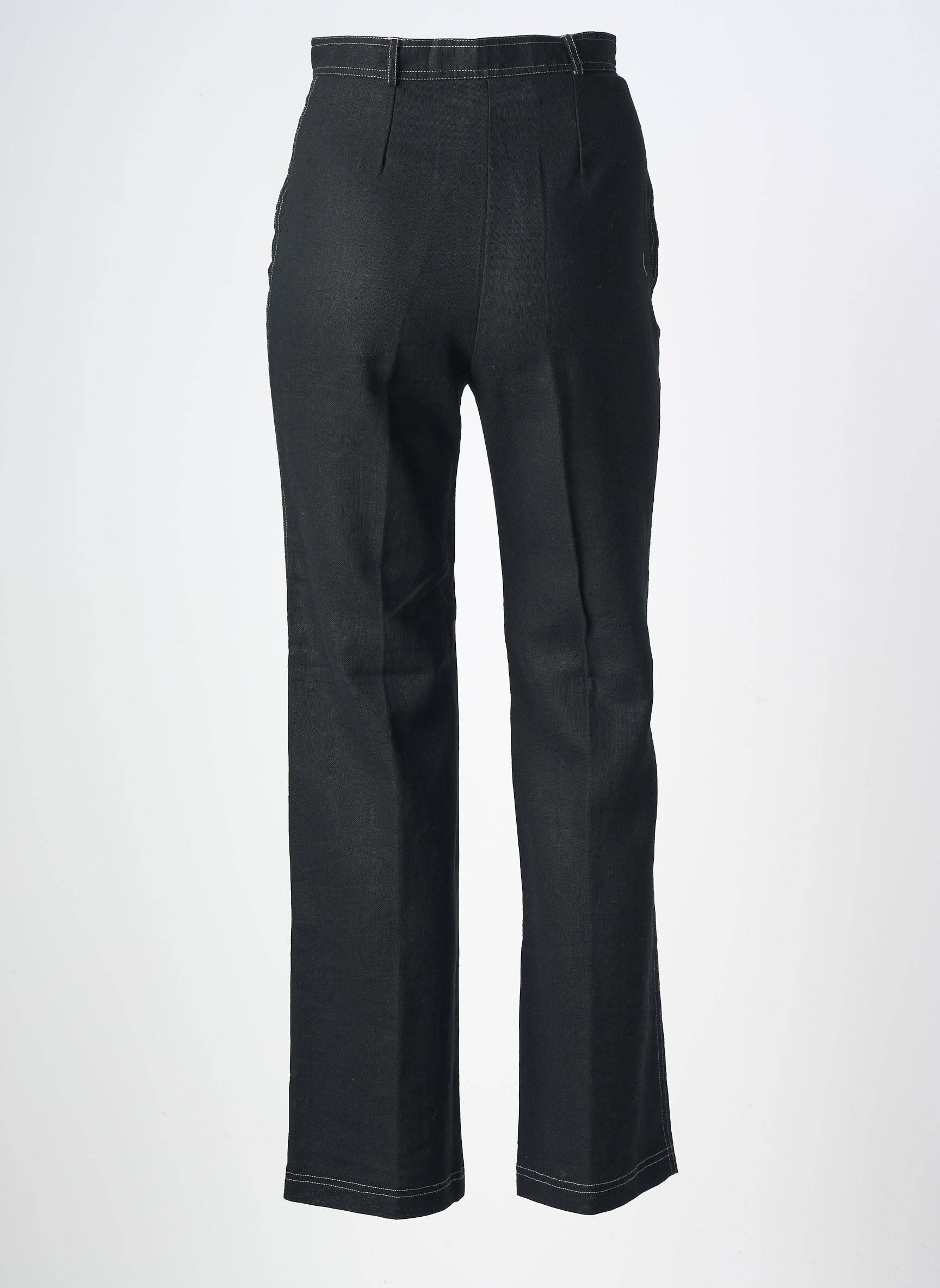 Pantalon flare taille à pinces taille haute noir FIGURE LIBRE femme