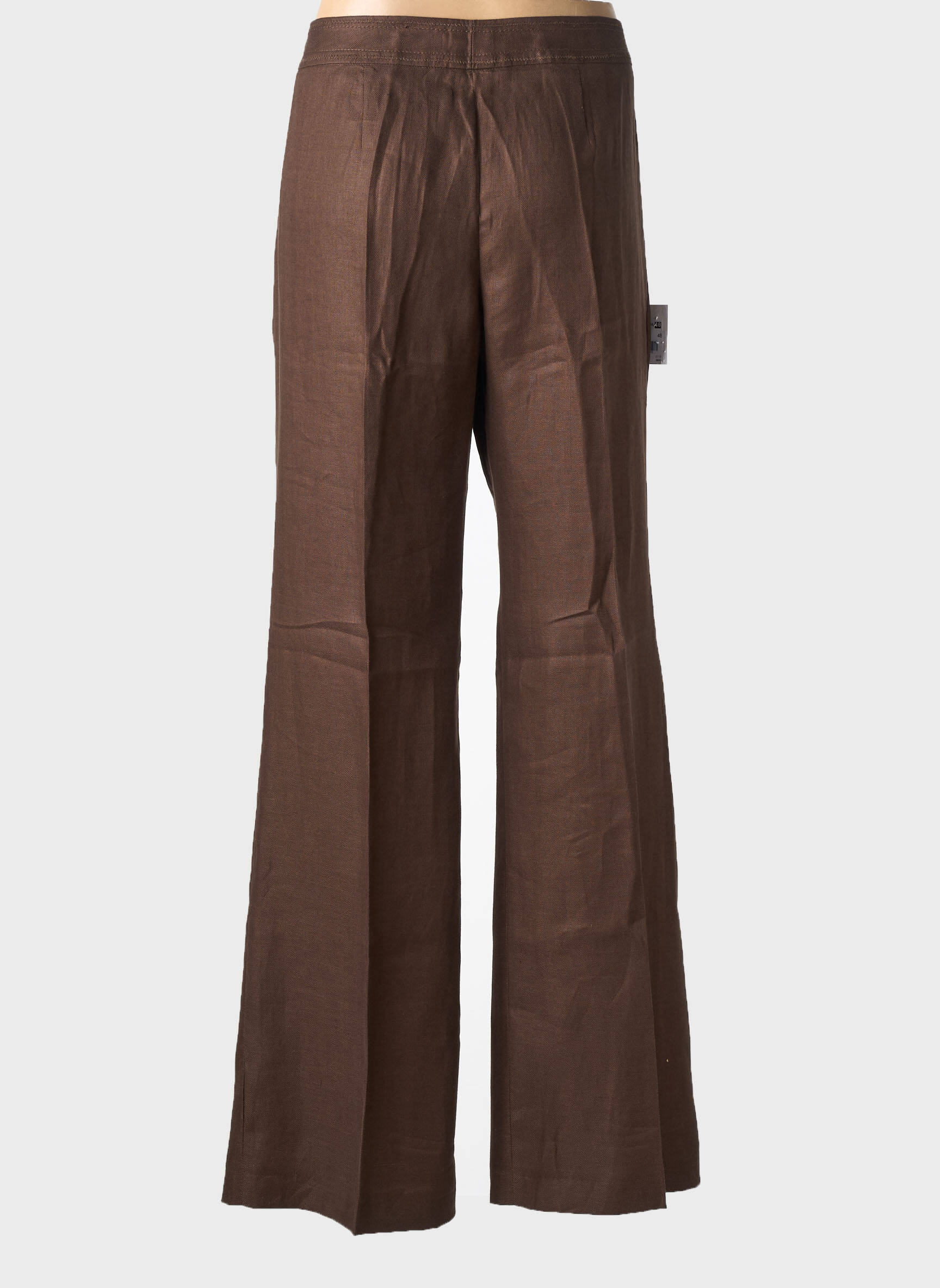 Pantalon flare taille normale taille normale marron WEILL femme