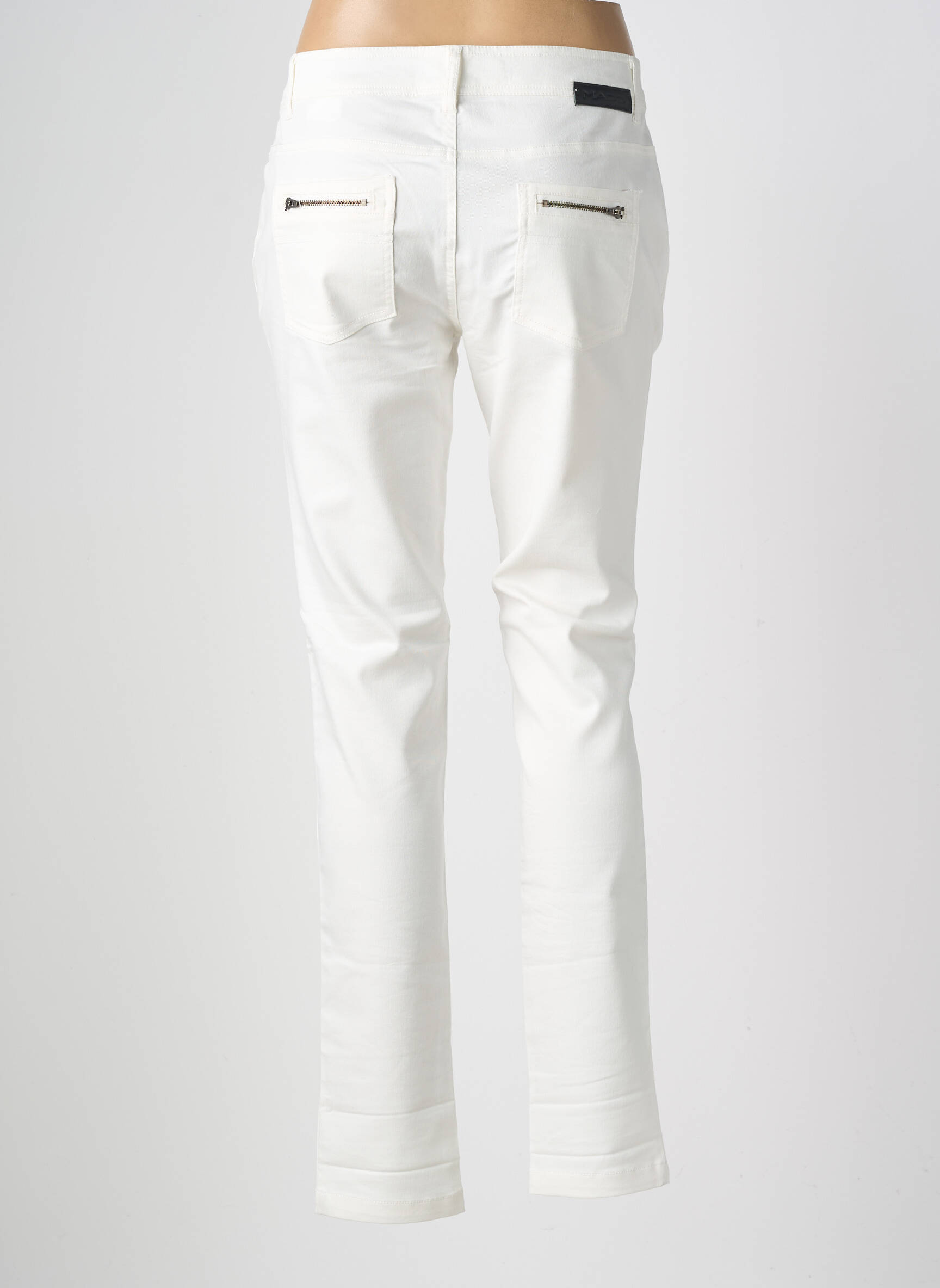 Jeans coupe slim stretch taille normale blanc MADO ET LES AUTRES femme