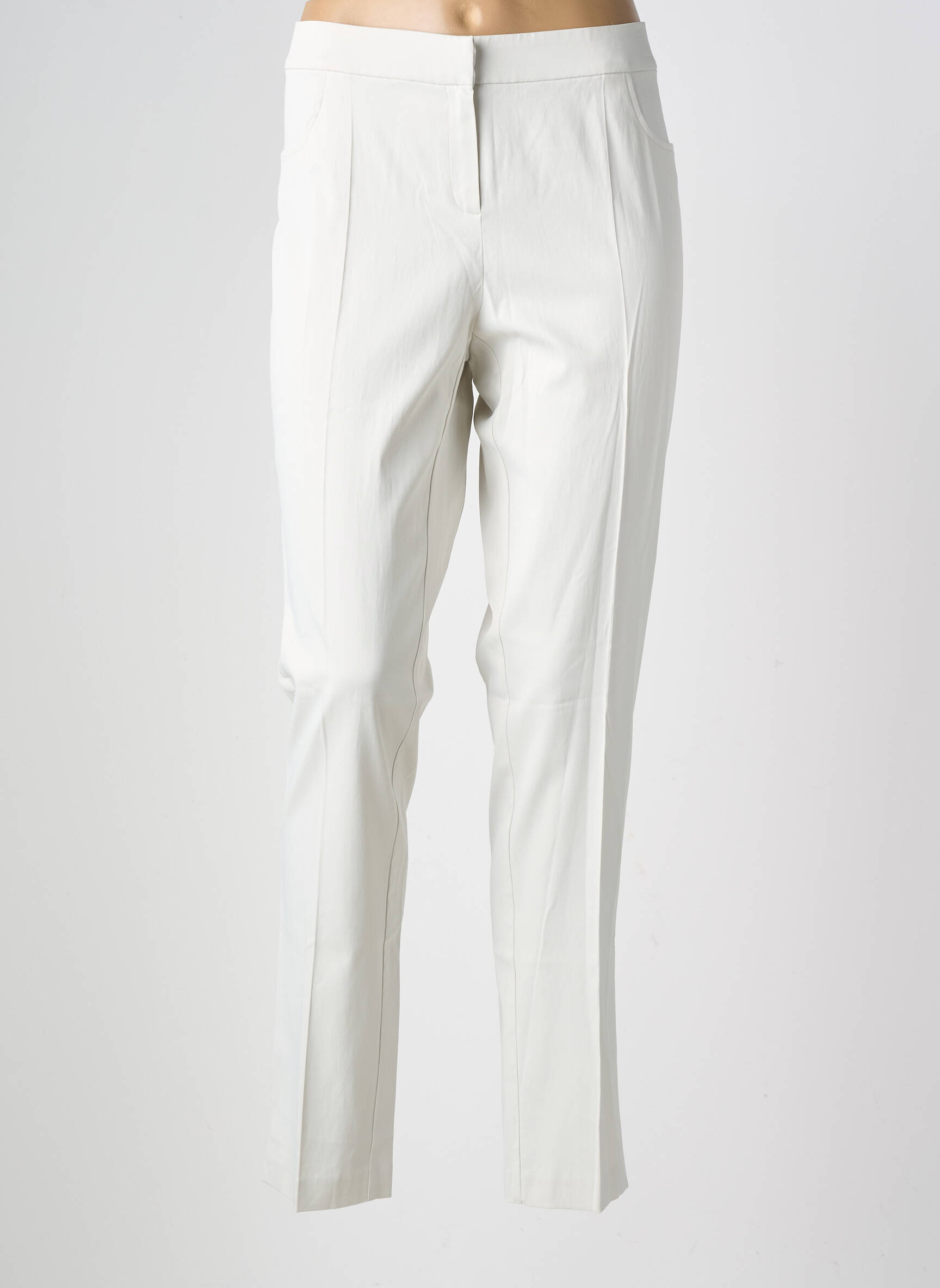 Pantalon slim taille normale taille normale beige NATHALIE CHAIZE femme