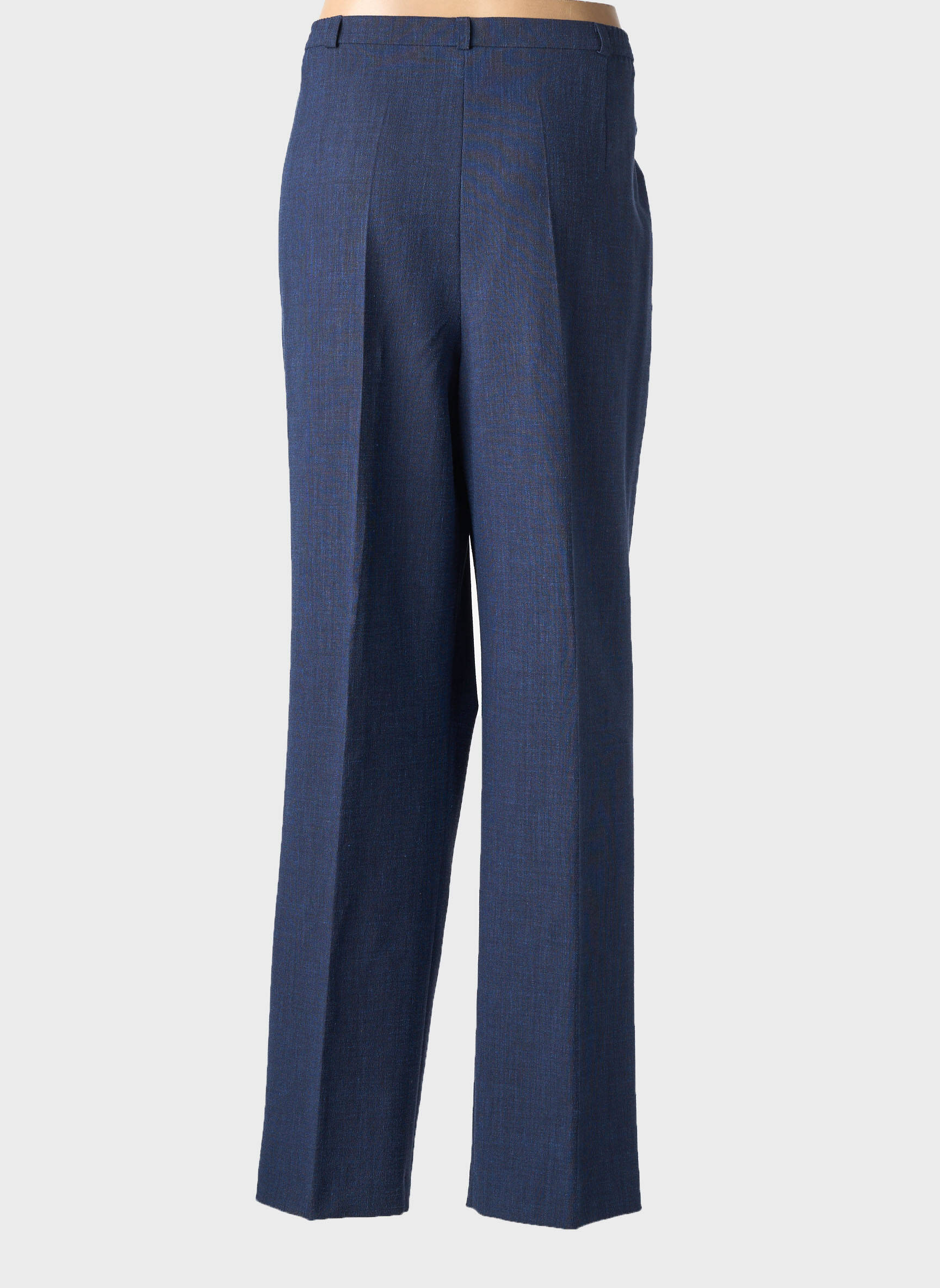 Pantalon droit tissage crêpe taille normale bleu WEILL femme