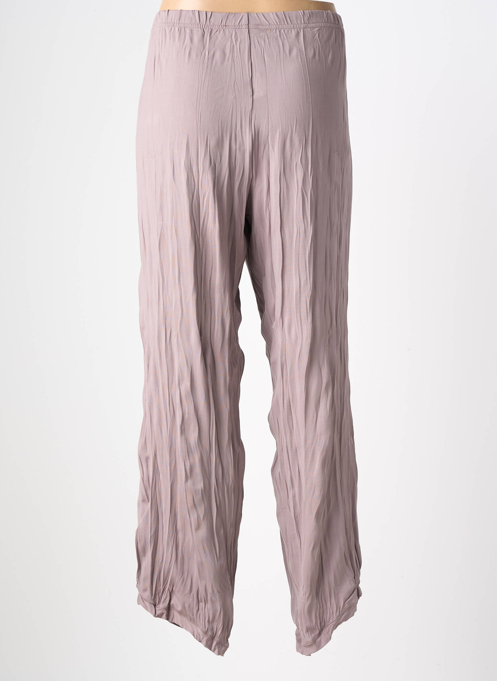 Pantalon droit stretch taille normale marron OLIVER JUNG femme