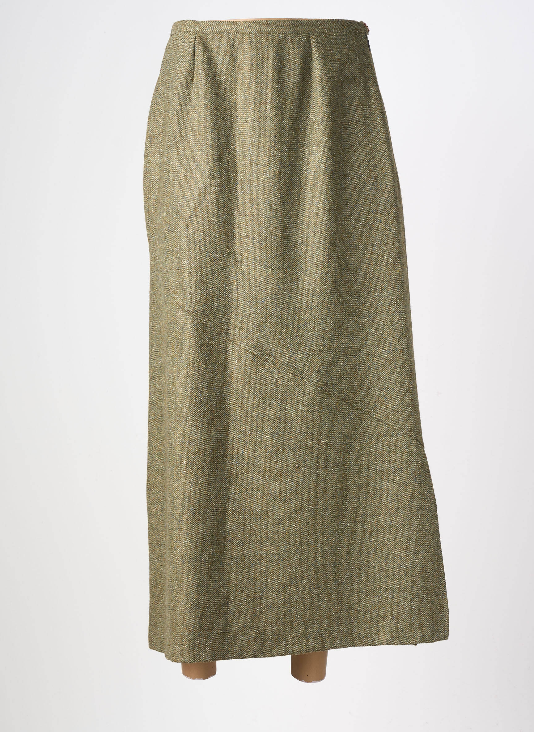Jupe longue coupe droite vert FIGURE LIBRE femme