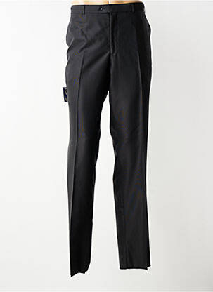 Pantalon droit taille normale taille normale noir IZAC homme